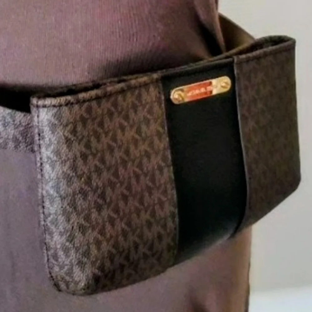 Michael Kors Brown Monogram Crossbody Bag